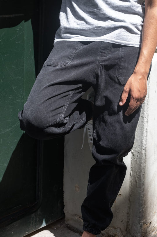 Pantalon Denim Noir