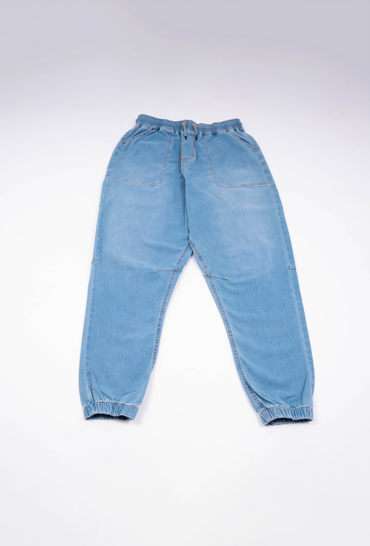 Pantalon Denim Bleu