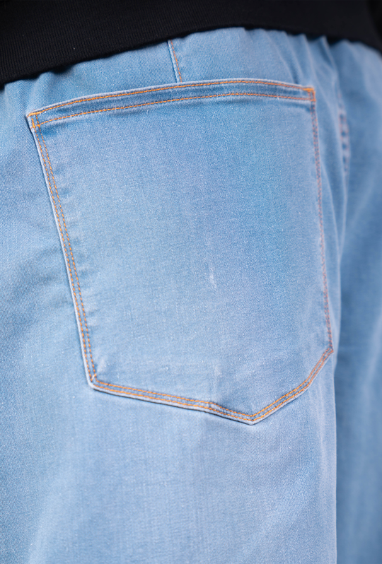 Pantalon Denim Bleu