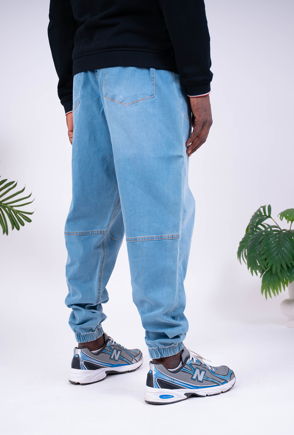Pantalon Denim Bleu