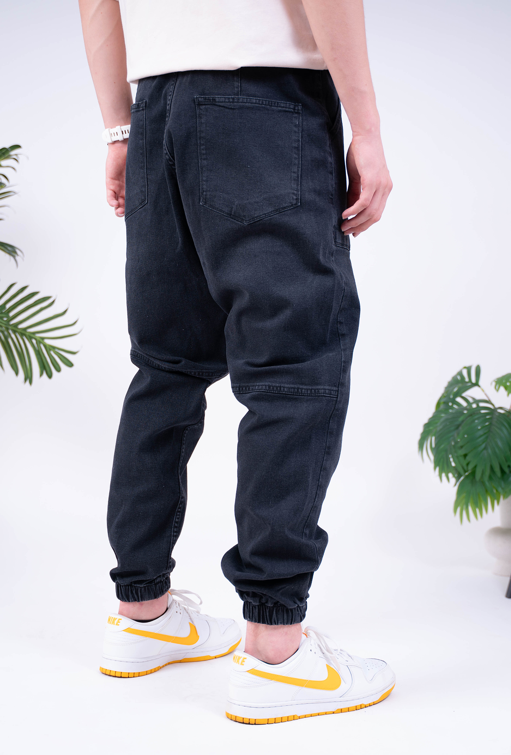 Pantalon Denim Noir
