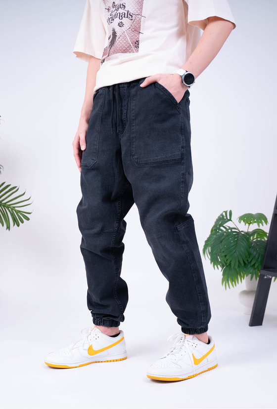 Pantalon Denim Noir