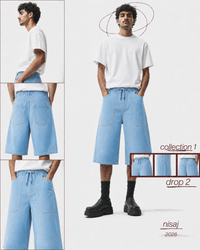 Bermuda Denim Bleu