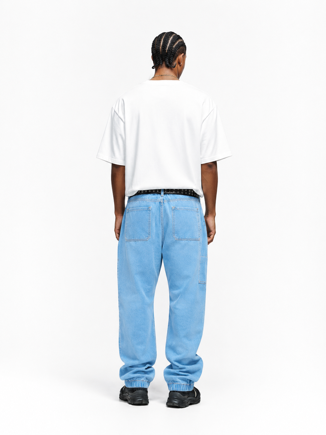 Pantalon Denim Bleu